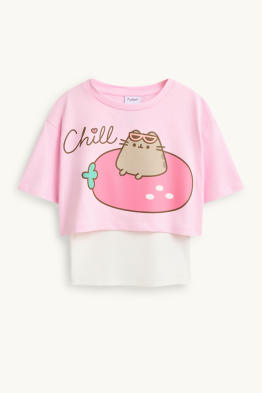 Pusheen - Set - Top und Kurzarmshirt - 2 teilig