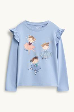 Ballerina - long sleeve top - shiny