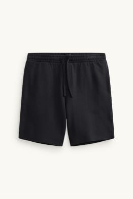 Shorts di felpa - tessuto tramato