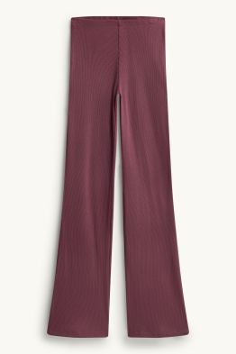 Straight Leggings - gerippt