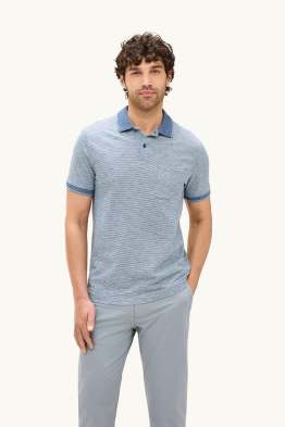 Poloshirt - Regular Fit - gestreift - strukturiert