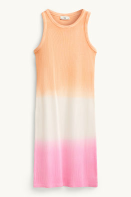 Kleid - gerippt - gemustert