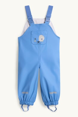 Hondje - baby-regenbroek - gevoerd - waterdicht