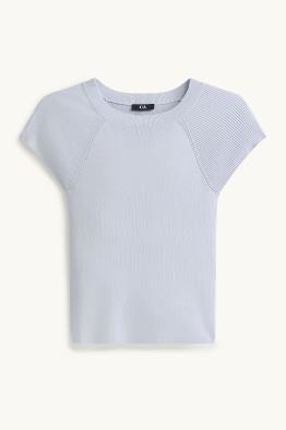 Knitted jumper - short sleeve