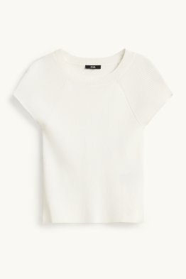 Strickpullover - kurzarm