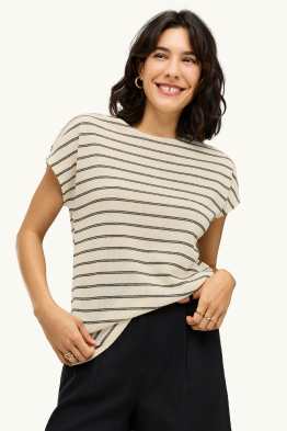 T-shirt - regular fit - gestreept