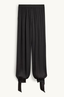 Pantalon en toile - mid waist - balloon fit