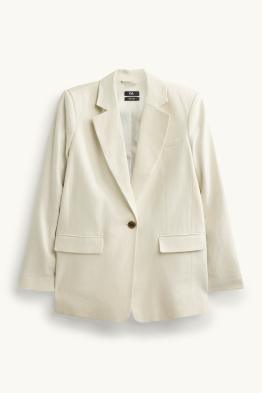 Business-Blazer mit Leinen-Anteil - Regular Fit