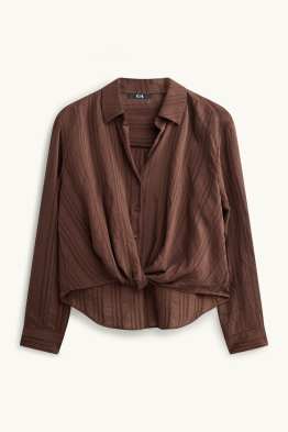Bluse mit Knotendetail