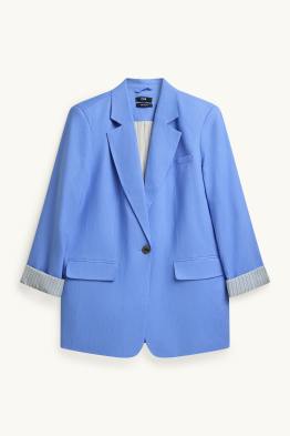 Business-Blazer mit Leinen-Anteil - Regular Fit