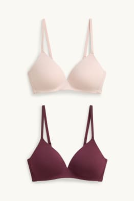 Multipack of 2 - non-wired bra - padded