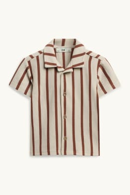 Overhemd - gestreept - met structuur