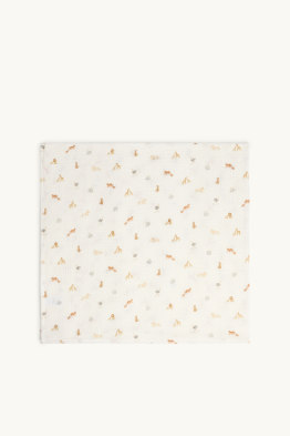 Animale din junglă - pătură bebeluși - 100 x 80 cm