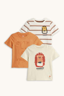 Multipack 3er - Wildtiere - Kurzarmshirt