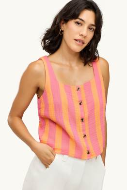 Blusentop - gestreift