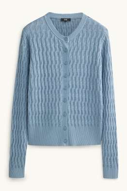 Gilet en maille - motif tressé