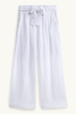 Pantalon - high waist - wide leg