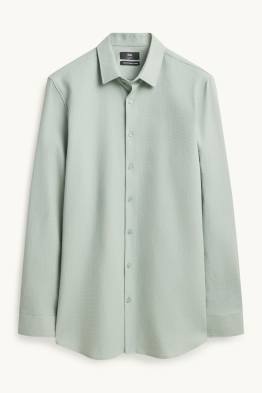 Businesshemd - Slim Fit - Kent - bügelleicht - strukturiert