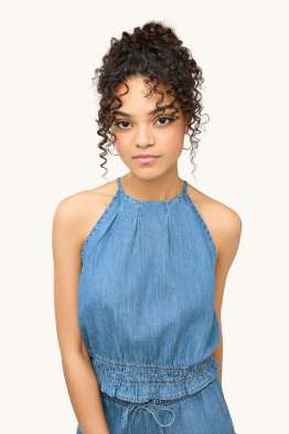 Top - džínový vzhled