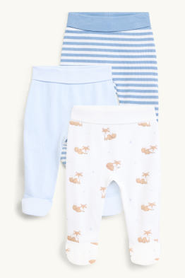 Lot de 3 - renard et petite étoile - bas de pyjama pour bébé