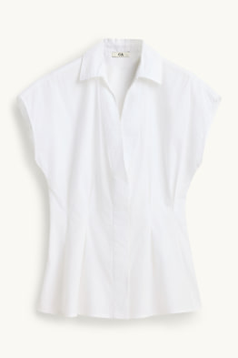 Bluse mit V-Ausschnitt