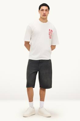 Bermuda van spijkerstof