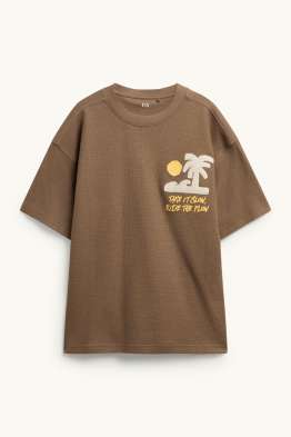 Strand - T-shirt - met structuur