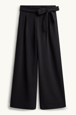 Pantalon - high waist - wide leg