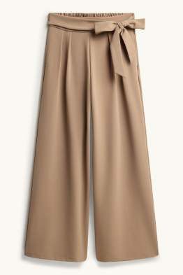 Pantalon - high waist - wide leg