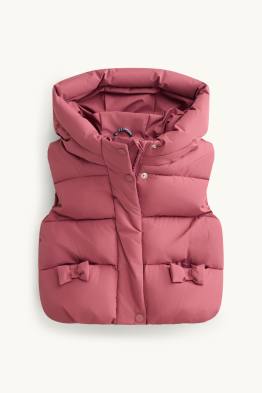 Baby quilted gilet with hood