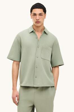 Hemd - Relaxed Fit - gerippt