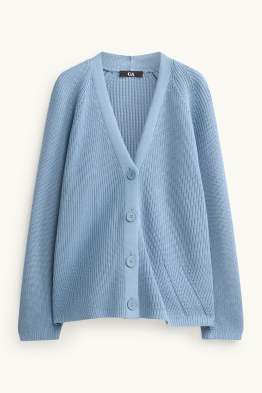 Gilet en maille - finition côtelée