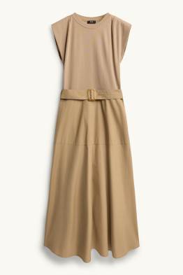 Fit & flare-jurk met ceintuur