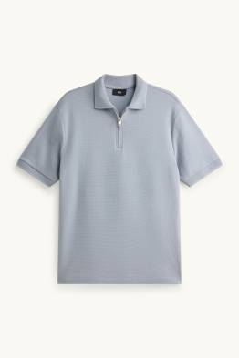 Polo shirt - regular fit - textured