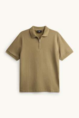 Poloshirt - regular fit - met structuur