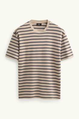 T-shirt - relaxed fit - gestreept