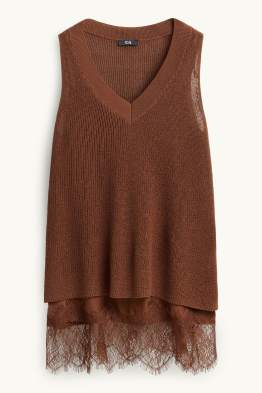 Ensemble - pull sans manches et top - 2 pièces