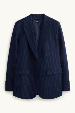 Długi żakiet - regular fit - w jodełkę