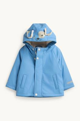 Petit chien - veste de pluie pour bébé à capuche - doublée