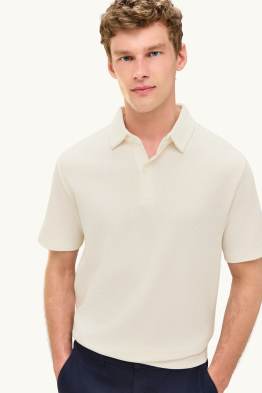 Polo - regular fit - finition texturée