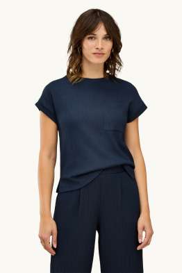 T-shirt - relaxed fit - texturé