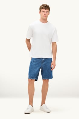Denim Bermuda shorts - mid-rise waist