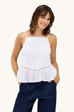 Blusentop - Broderie Anglaise