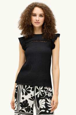 T-shirt - regular fit - textured