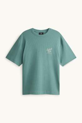 T-Shirt - Relaxed Fit - strukturiert