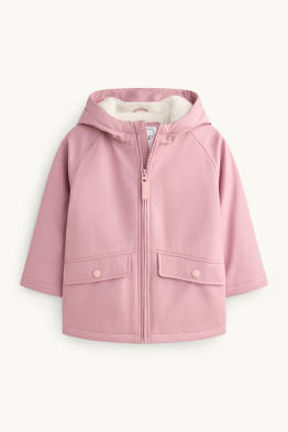 Étoile et léopard - veste de pluie avec capuche - doublée