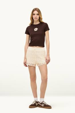 Strick-Shorts