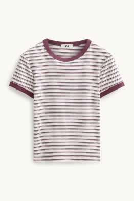 Tricou - slim fit - cu dungi