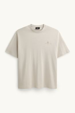 T-Shirt - Relaxed Fit - gerippt