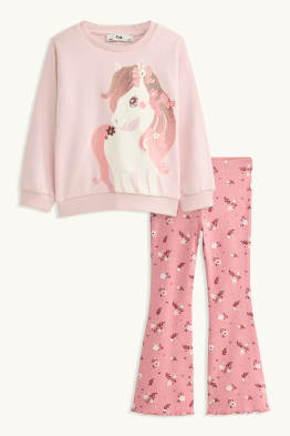 Pony - ensemble - sweat et leggings - finition brillante